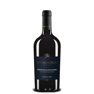 Вино червоне сухе Cantina Sava "Ritardario" Primitivo Di Manduria DOP, 0,75л. 14,5%