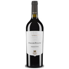 Вино красное сухое Cantina Sava "Poggio Pasano" Primitivo Puglia, 0,75 л. 13,5%