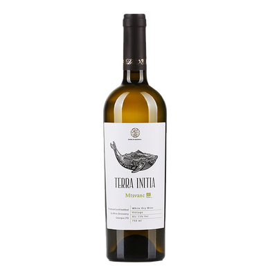 Вино Terra Initia Мцване квеврі біле сухе 0,75л 2017 13%