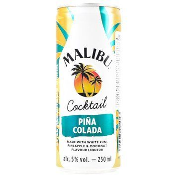 Напій слабоалкогольний Malibu Pina Colada Cocktail, 5.0%, 0.25