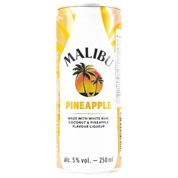 Напій слабоалкогольний газований Malibu Pineapple, 5.0%, 0.25 л