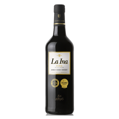 Вино кріплене сухе, херес La Ina Fino Sherry, 0,75 л. 15% + бокал в коробці
