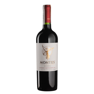 Вино виноградное натуральное сухое красное Каберне Совиньон Резерва, Montes 0,75л. 14,5%