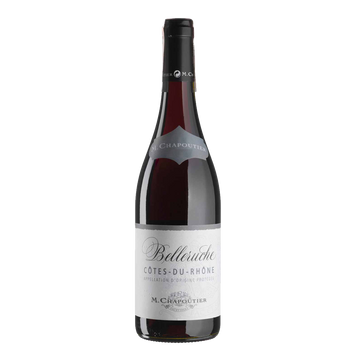 Вино виноградное сухое натуральное красное C&ocirc;tes‑du‑Rh&ocirc;ne Belleruche RougeM. Chapoutier 0,75л 14%