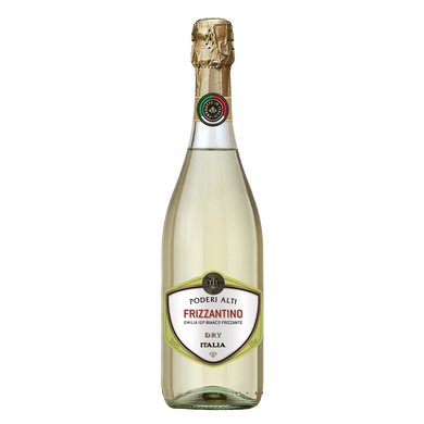 Вино біле ігристе сухе "Frizzantino" Emilia Bianco Secco-Dry /Poderi Alti/ 0,75 л. 10,0%
