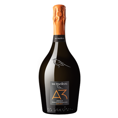 Вино ігристе біле екстра брют “A3” Asolo Prosecco Superiore DOCG Extra Brut /La Tordera/ 0.75л. 11.5%