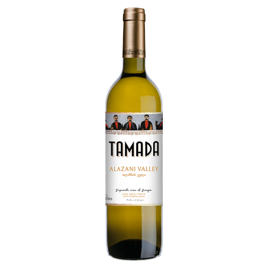 Вино виноград біле напівсолодке ТАМАДА Алазанська долина біле \\ TAMADA Alazani Valley white 0,75 л.