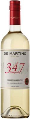 Вино біле сухе De Martino Reserva "347 Vineyards" Sauvignon Blanc, 0,75л. 13%