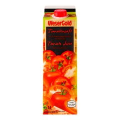 Сок WESERGOLD томатный 100%, 1,0л
