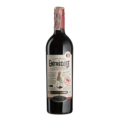 Вино виноградне натуральне напівсухе червоне Антрекот, Gourmet Pere & Fils, 0,75л 14%