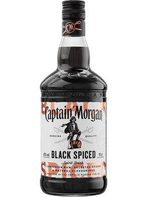 Алкогольний напій на основі Карибського рому Captain Morgan «Black Spiced» 0,7 л