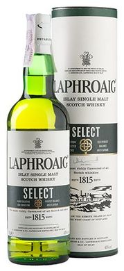 Віскі односолодовий "Laphroaig Select" 0,7л тубус 40%