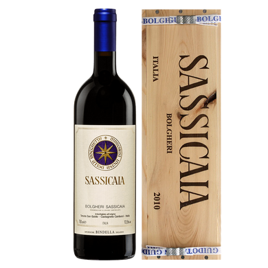 Вино червоне сухе Sassicaia 2010 Bolgheri /Tenuta San Guido/ 1.50л, 13.5% в дерев`яній коробці