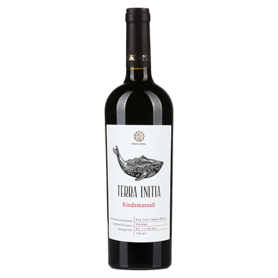 Вино Terra Initia Кіндзмараулі червоне напівсолодке 0,75л 11,5%
