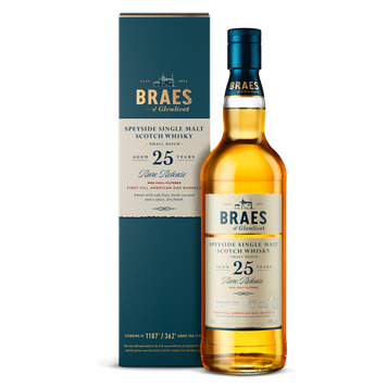 Віскі Braes of Glenlivet 25 років 0.7л 48% в кор.