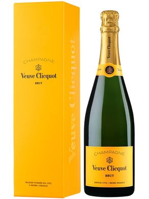 Шампанське біле брют Veuve Clicquot Ponsandin Brut в подарунковій упаковці, 0,75 л