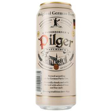 Пиво Paderborner Pilger светлое 5% 0,5л