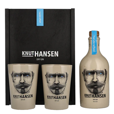 Набор: джин Knut Hansen Dry 0,5л. 42% + 2 стекла. в корр.