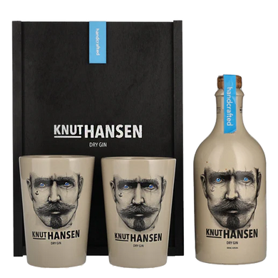 Набір: джин Knut Hansen Dry 0,5л. 42% + 2 склян. в кор.