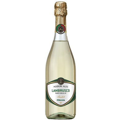 Вино белое игристое полусладкое Poderi Alti Lambrusco dell'Emilia, 0,75 л. 7,5%