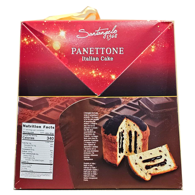 Паска Santangelo PANETTONE alla creme di cioccolato, 908г