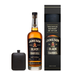 Набір: віскі Jameson Black Barrel 0.7л + фляга 40%