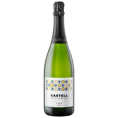 Вино игристое белое сухое Castell De La Comanda Cava Brut, 0,75л.11,5%