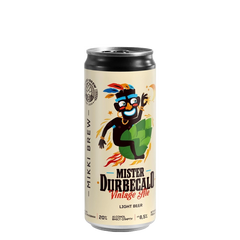 Пиво світле нефільтроване "MISTER DURBECALO" 0,33 л. 8,5%