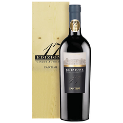 Вино червоне напівсухе Fantini "Edizione 17 Cinque Autoctoni", 1,5л.14% в дерев`яній коробці
