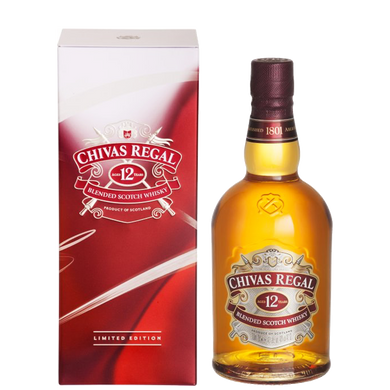 Виски Chivas Regal 12 лет 0,7 л. 40% в мет. упак.